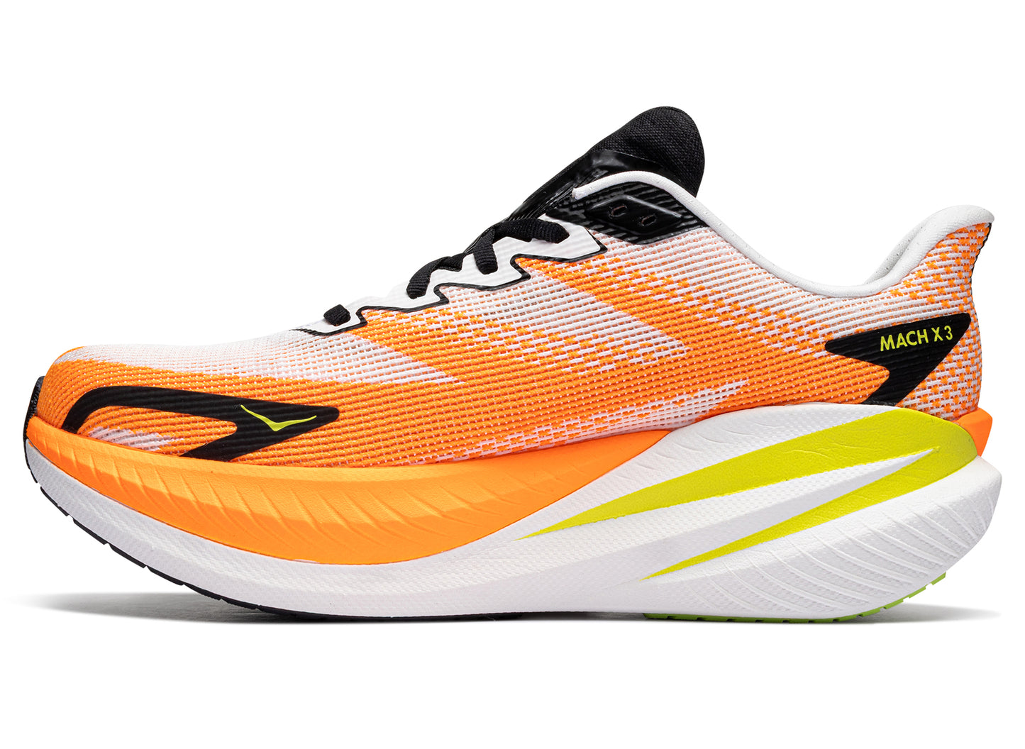 Hoka Mach X 3 „White / Neon Tangerine“