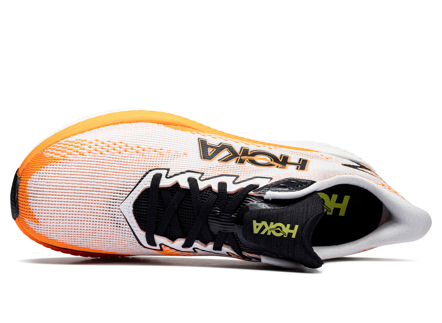 Hoka Mach X 3 „White / Neon Tangerine“