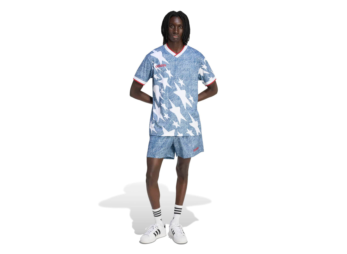 Adidas Denim-Grafik-Shorts