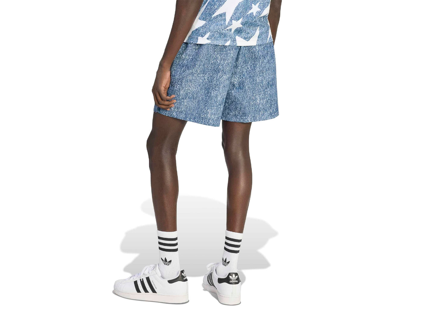 Adidas Denim-Grafik-Shorts