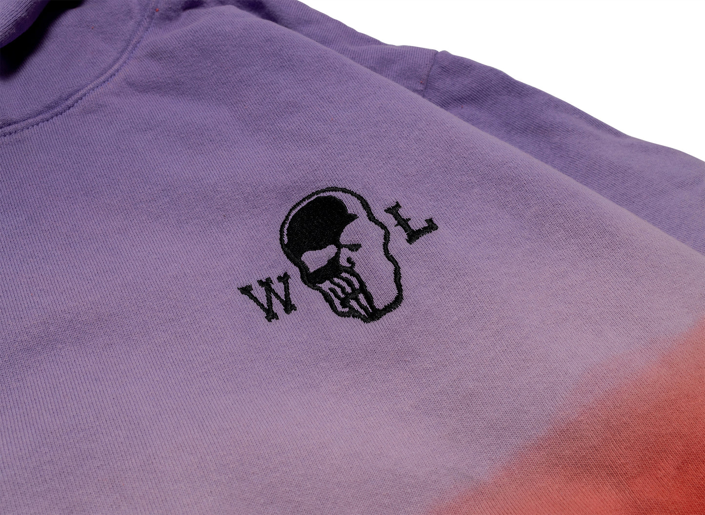 Warren Lotas The Singer Hoodie im Farbverlauf Purple Red