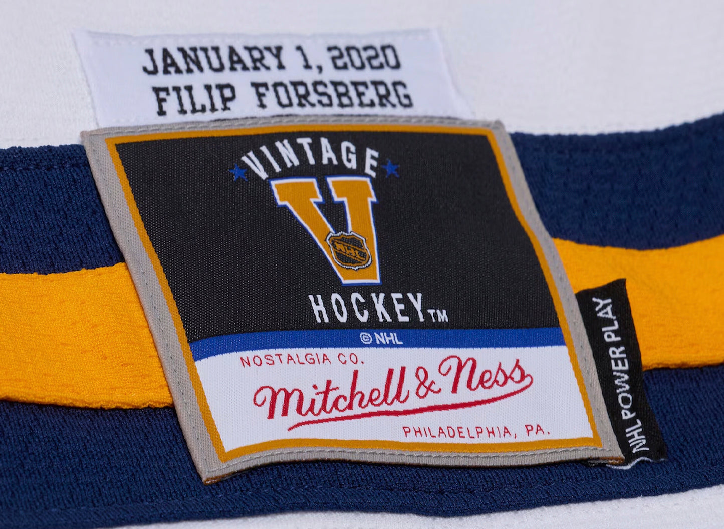 Mitchell & Ness NHL Winter Classic White Jersey Nashville Predators 2020 Forsberg