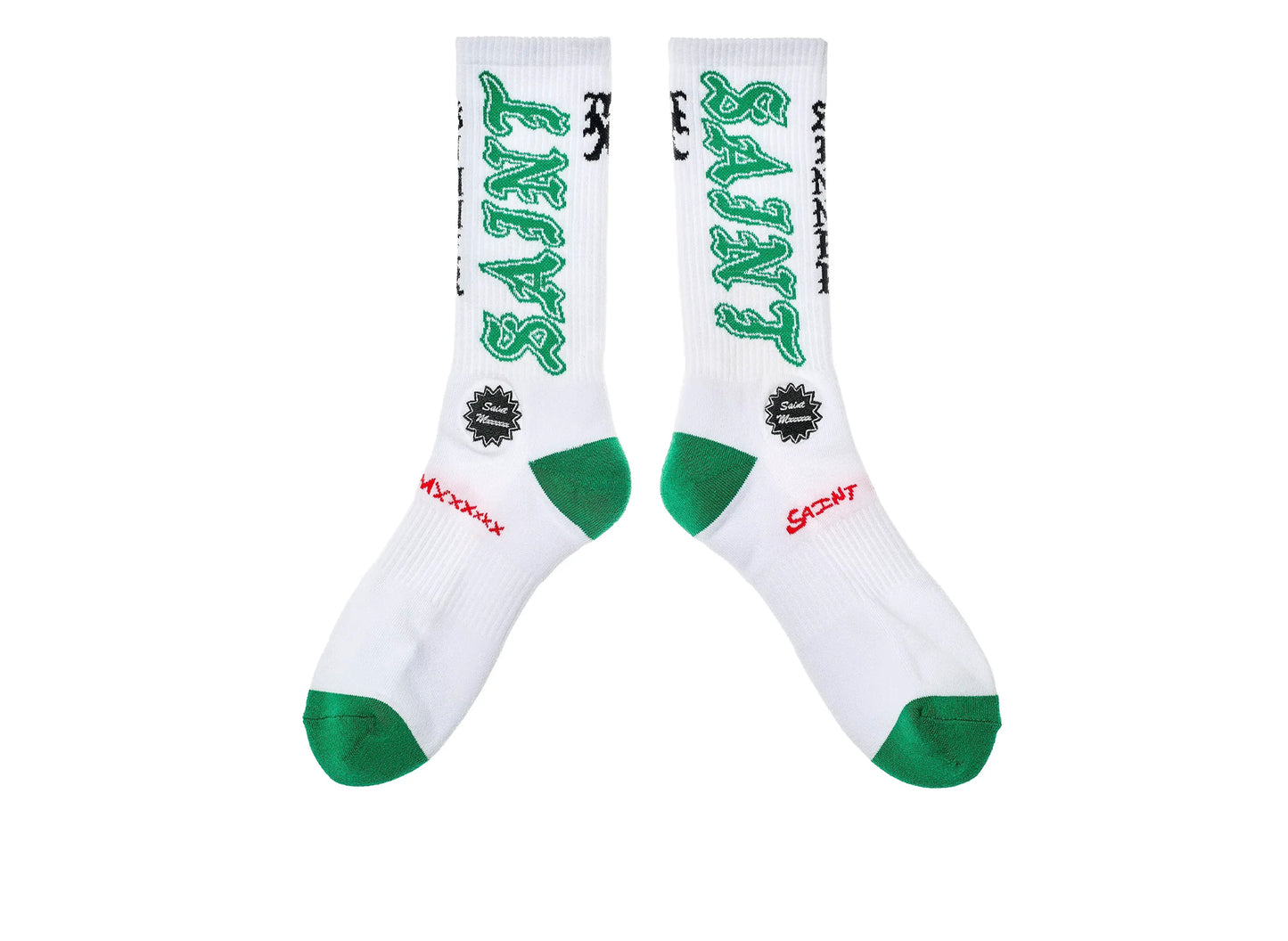 Calcetines "Saint" de San Miguel en Blanco / Verde