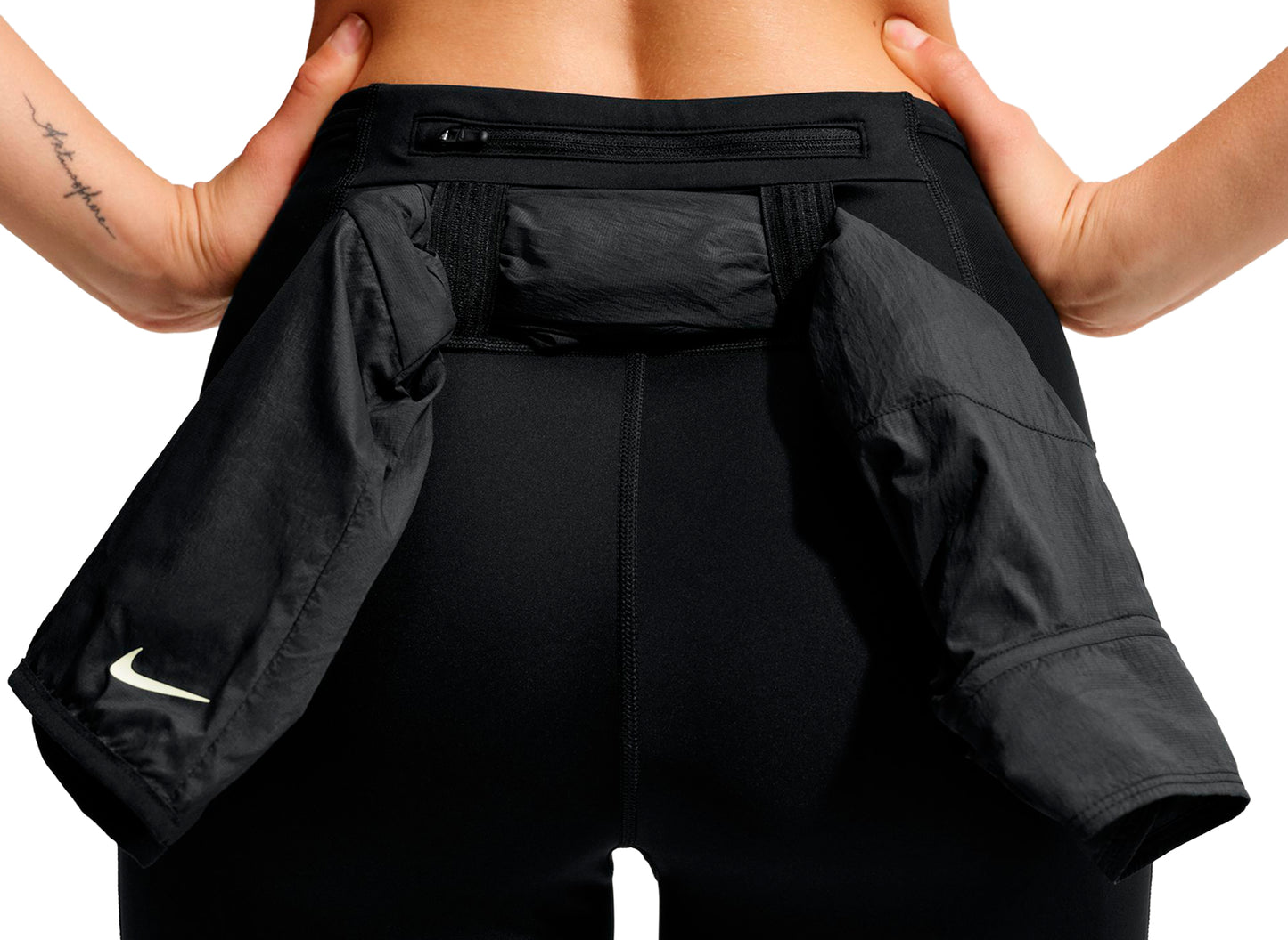 Damen Nike ACG Dri-FIT High-Waisted 7/8 Trail-Leggings in Schwarz