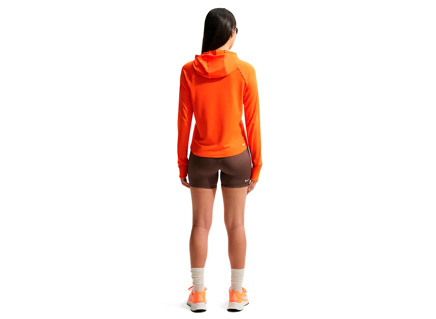 Pantalones cortos de trail running de 10 cm Nike ACG Dri-FIT de talle alto para mujer en Ironstone