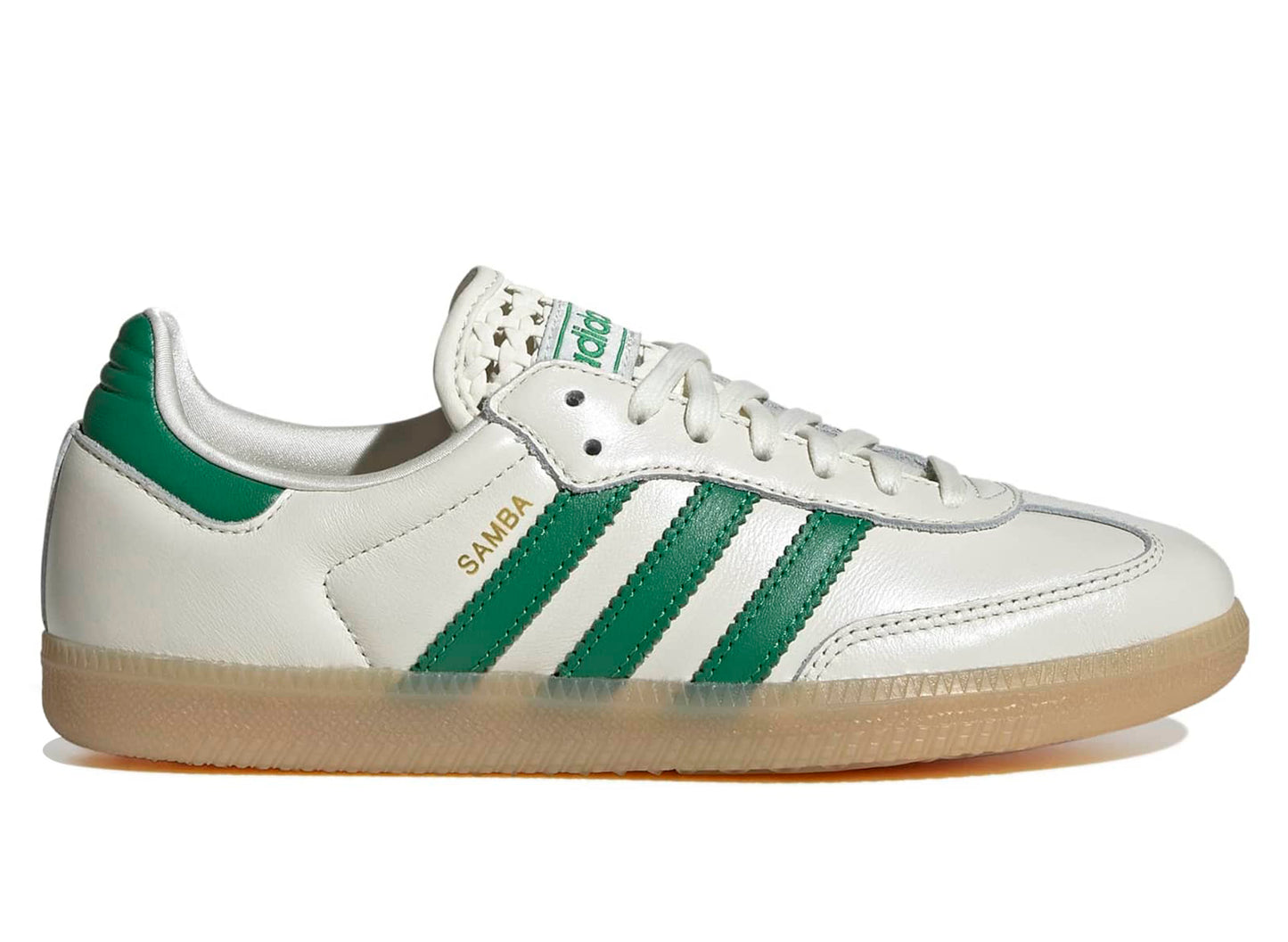 Damen Adidas Samba OG in Off White / Grün