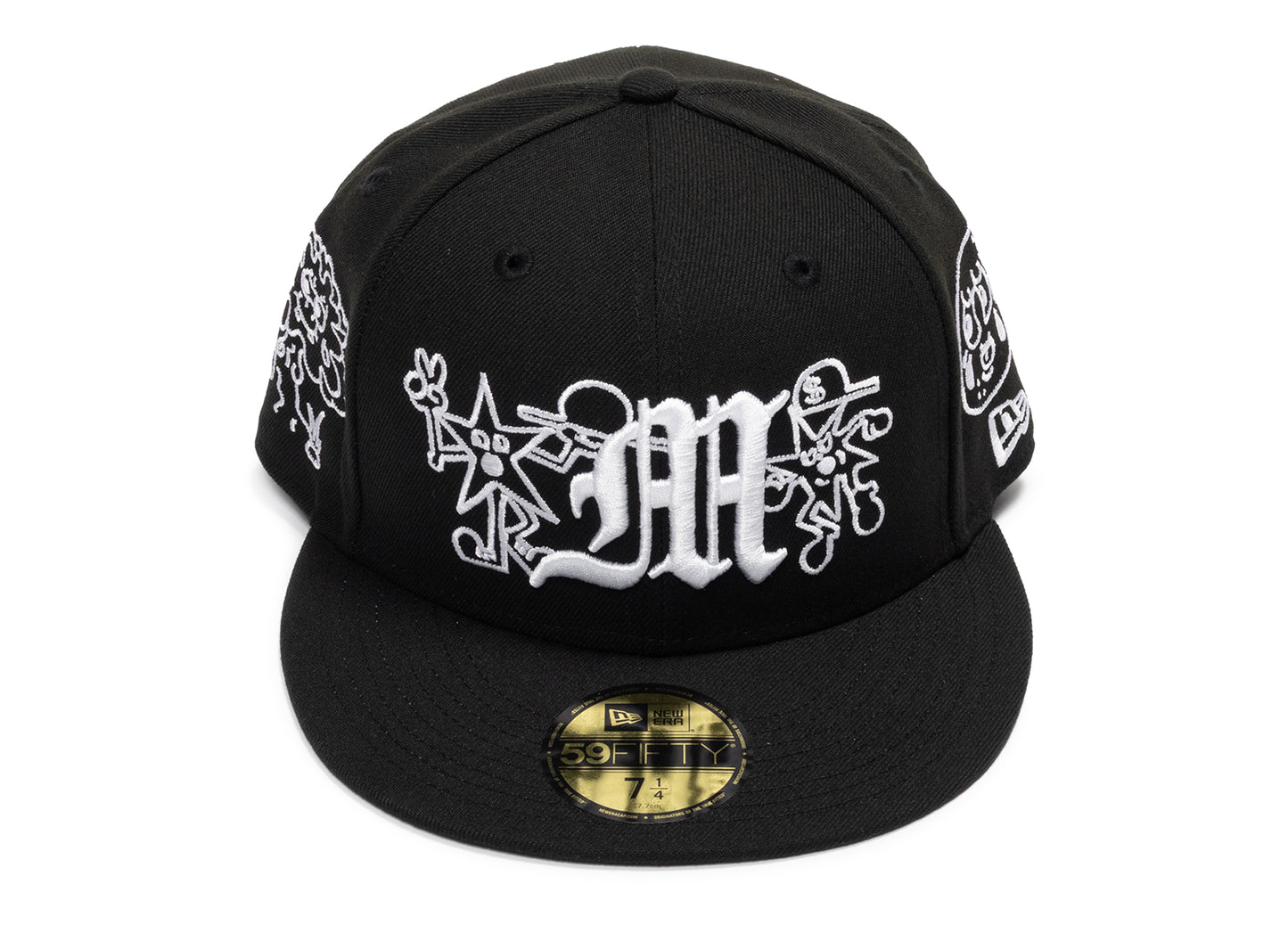 New Era Mora 59Fifty Fitted Cap in Schwarz und Weiß