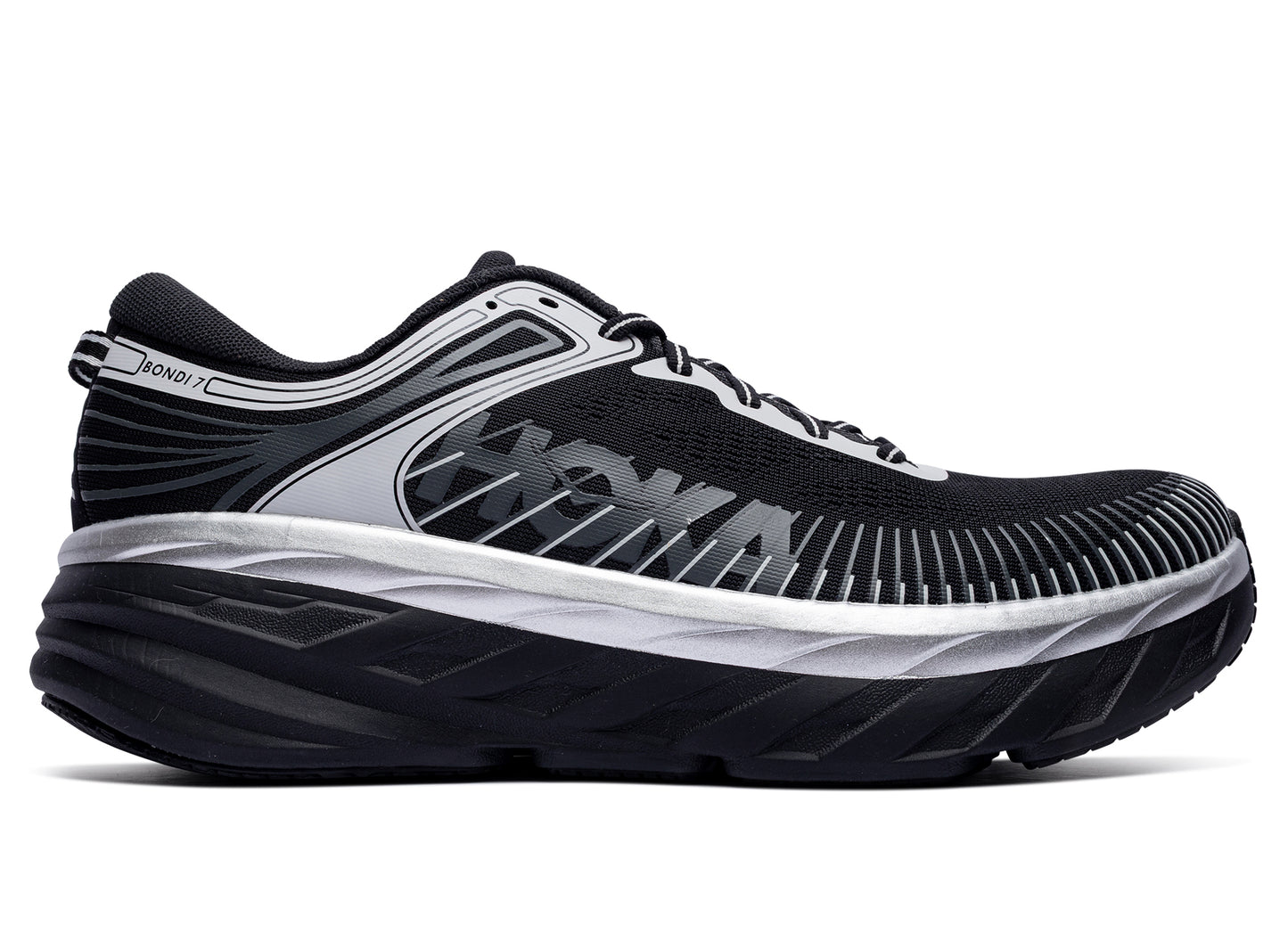 Hoka Bondi 7 'Negro / Polvo de Estrellas'