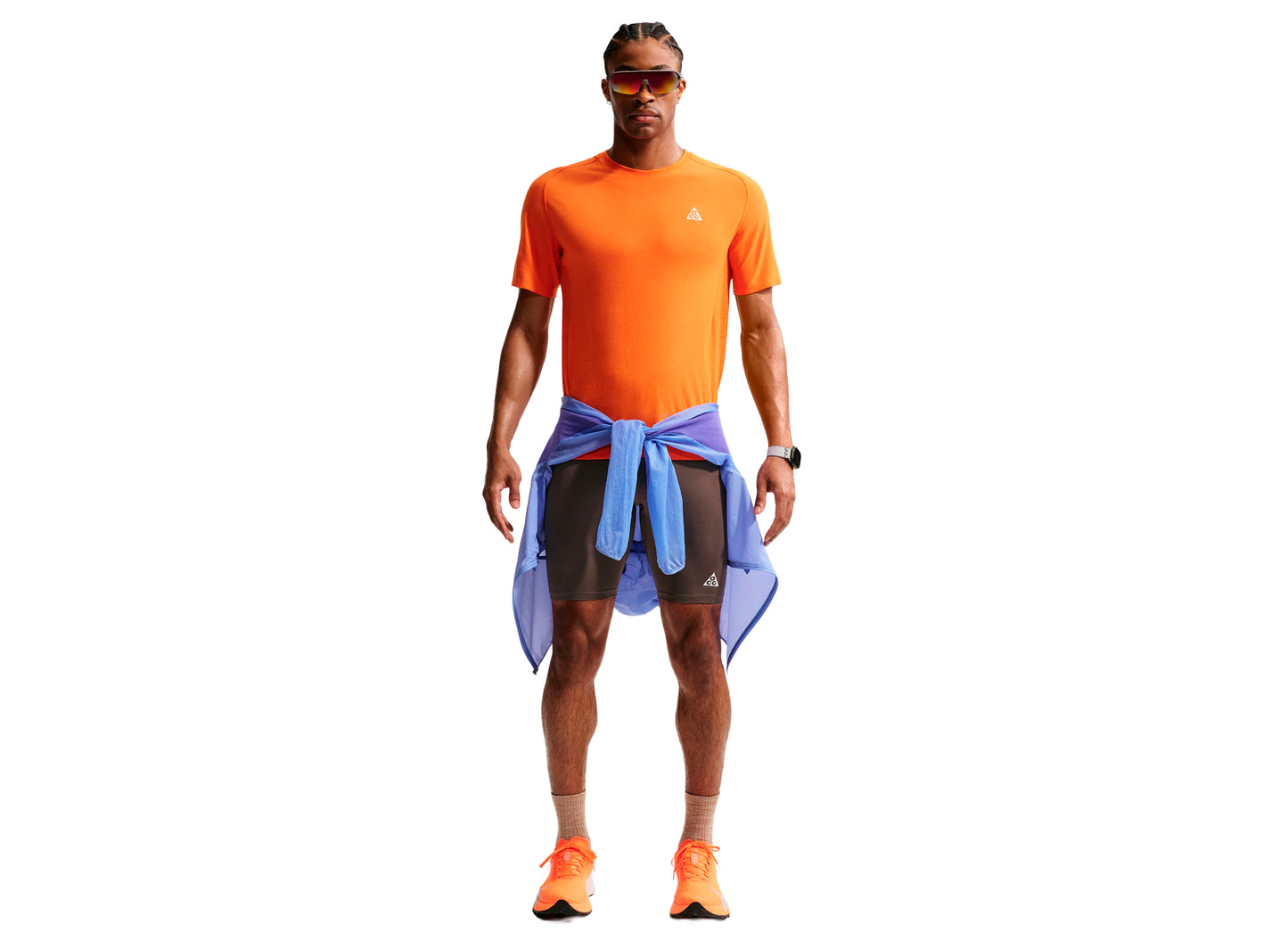 Nike ACG „Lava Loops“ Dri-FIT ADV Trail-Lauf-Tights (halblang) in Ironstone