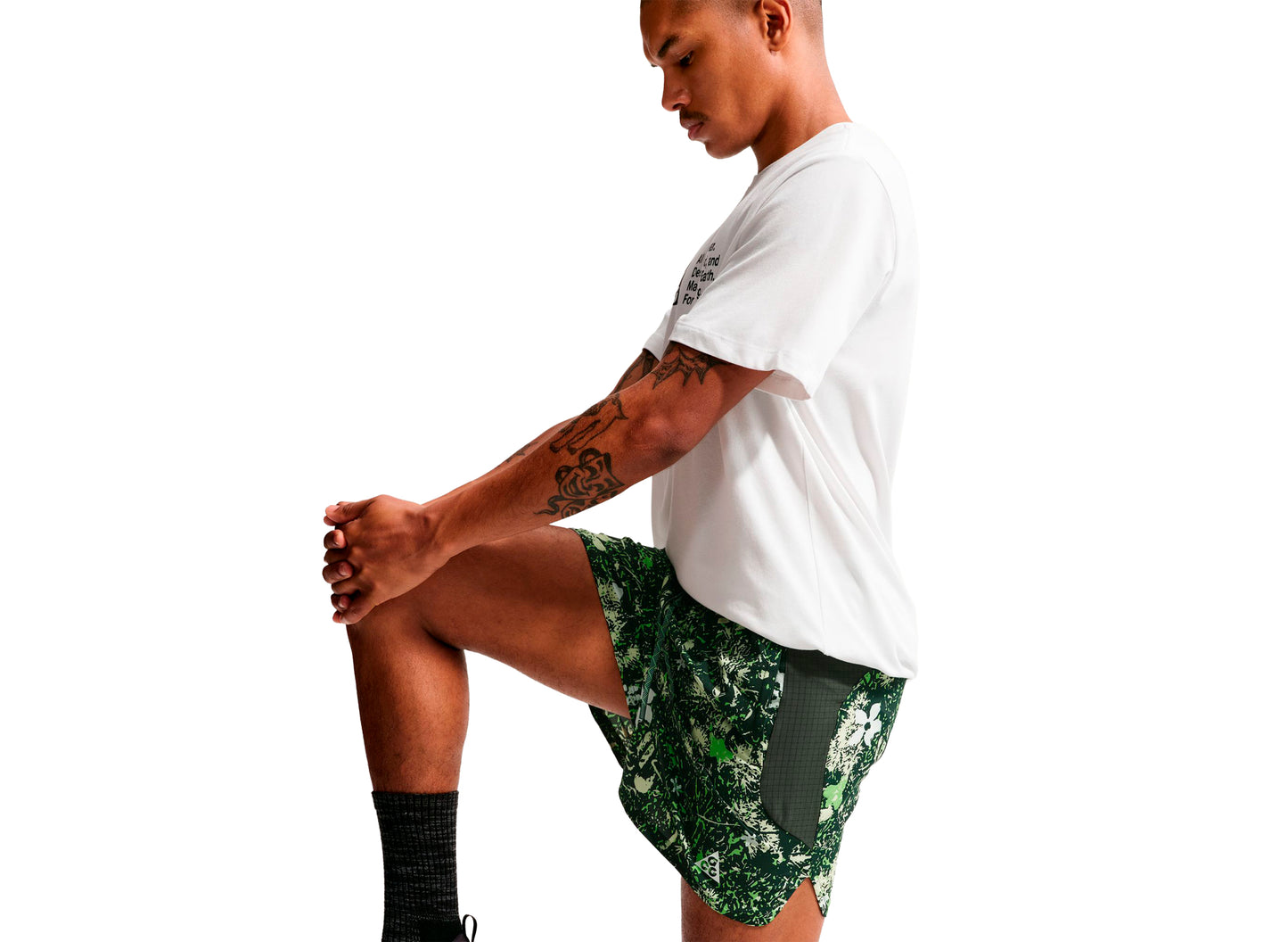 Nike ACG "Second Sunrise" Dri-FIT Trail Running Shorts in Mean Green