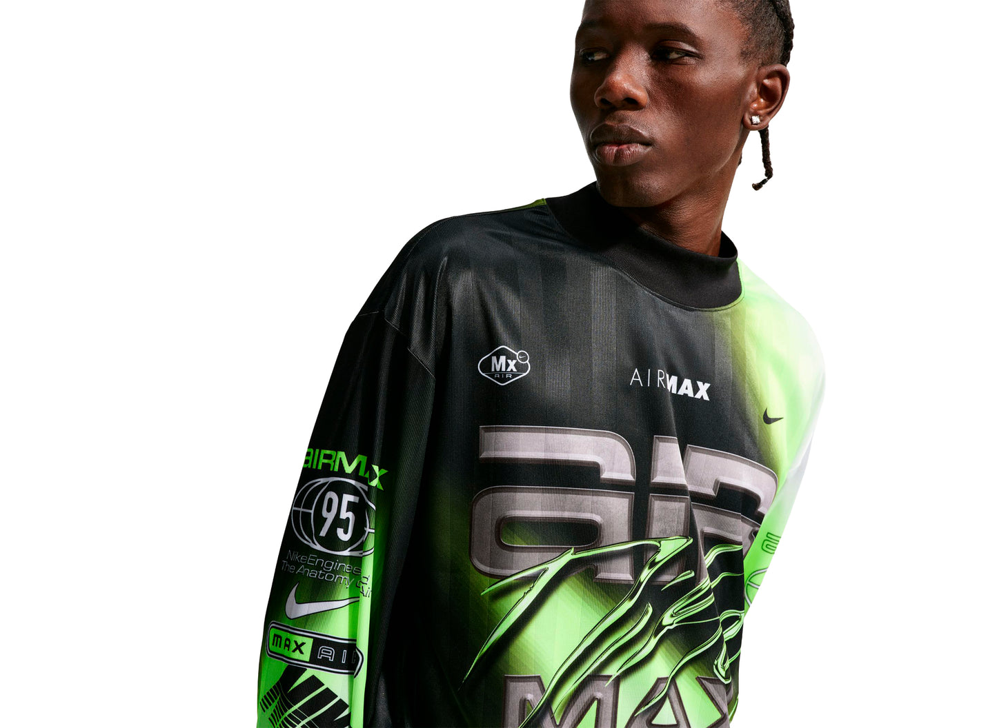 Camiseta de fútbol de manga larga Nike Culture of Football en 'Volt / Black'