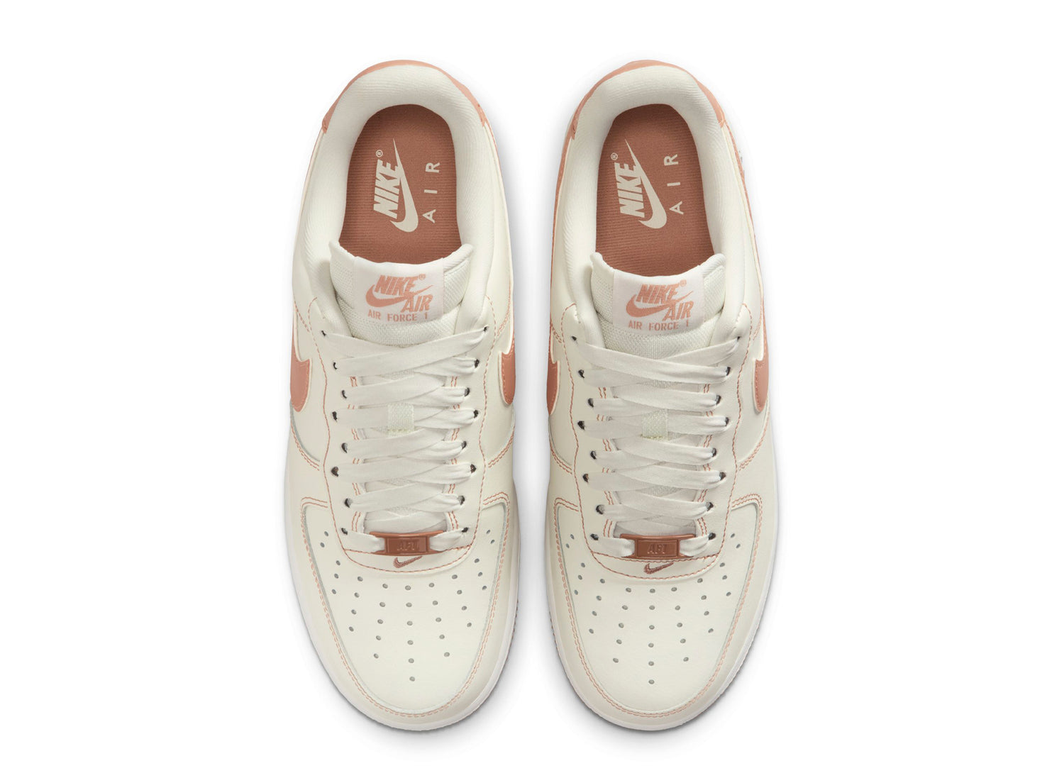 Women's Nike Air Force 1 '07 in Sail / Rose Gold — view 4