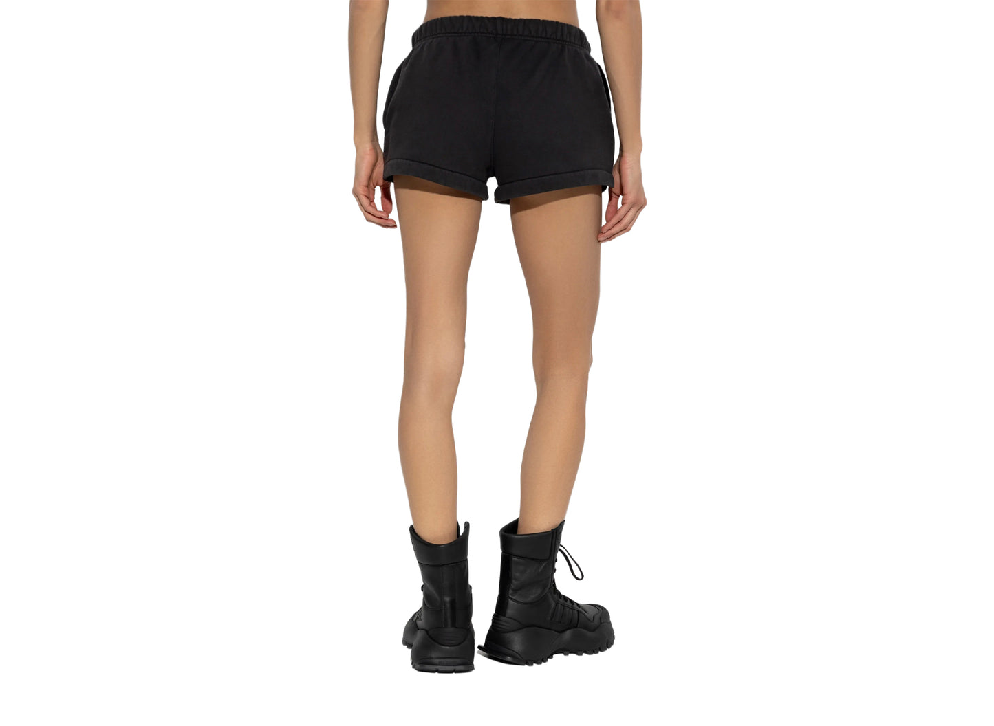 Women's Fear of God Essentials Signature Running Shorts 'Faded Black'