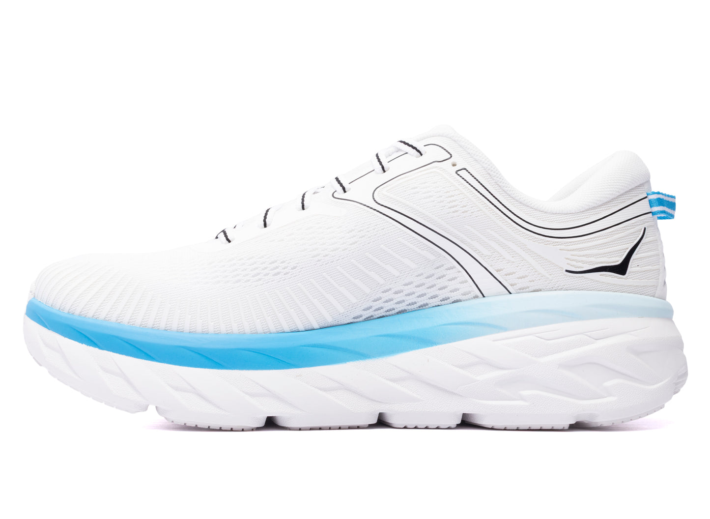 Hoka Bondi 7 'White / Skyward Blue'