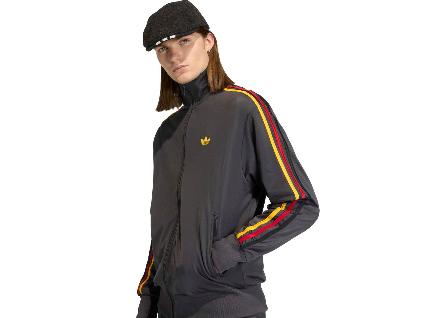 Adidas Firebird Trainingsjacke in „Utility Black“
