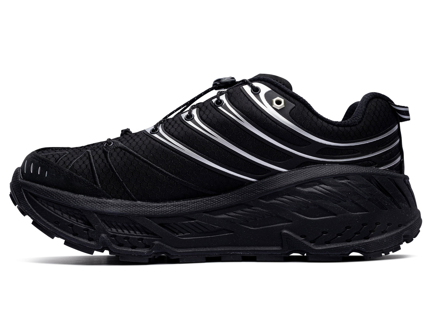 Unisex Hoka Stinson EVO GTX in Schwarz / Silber