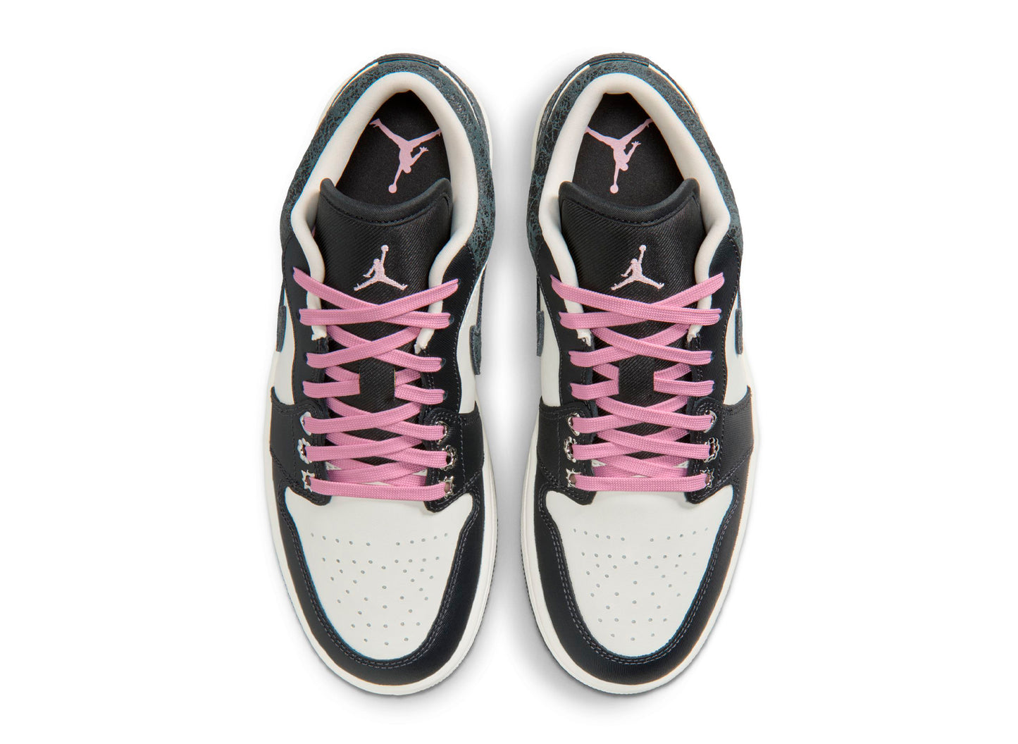 Women's Air Jordan 1 Low SE in Anthracite / Iced Carmine — view 4