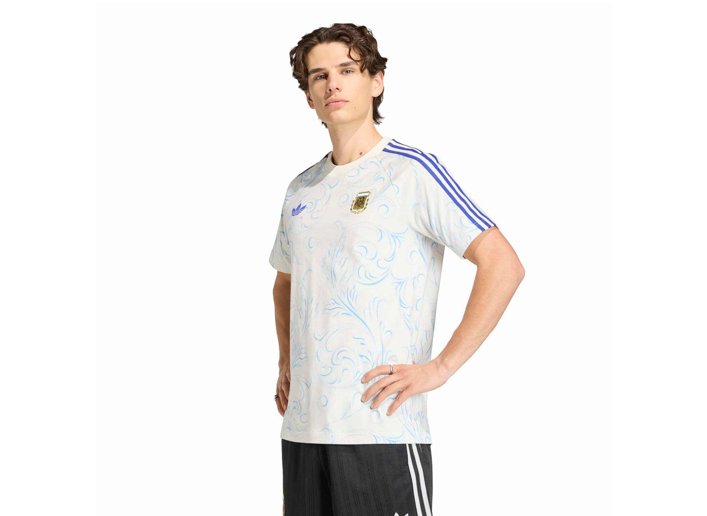 Camiseta Adidas Argentina OG AOP en Blanco Roto