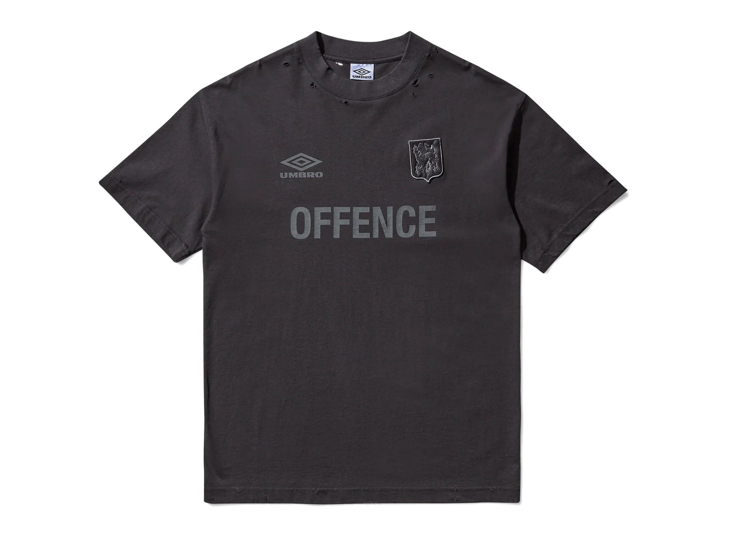 Camiseta Umbro Offence Defence en Negro Lavado
