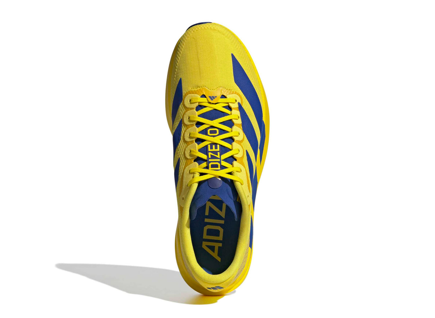 Adidas Adizero EVO SL Woven in Yellow / Team Royal Blue — view 4