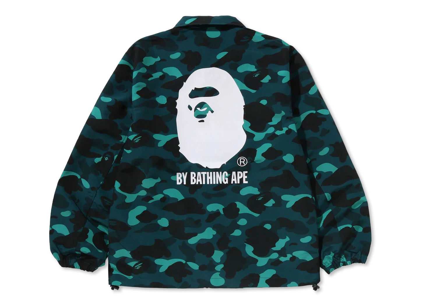 A Bathing Ape Color Camo Coach Jacket in Green