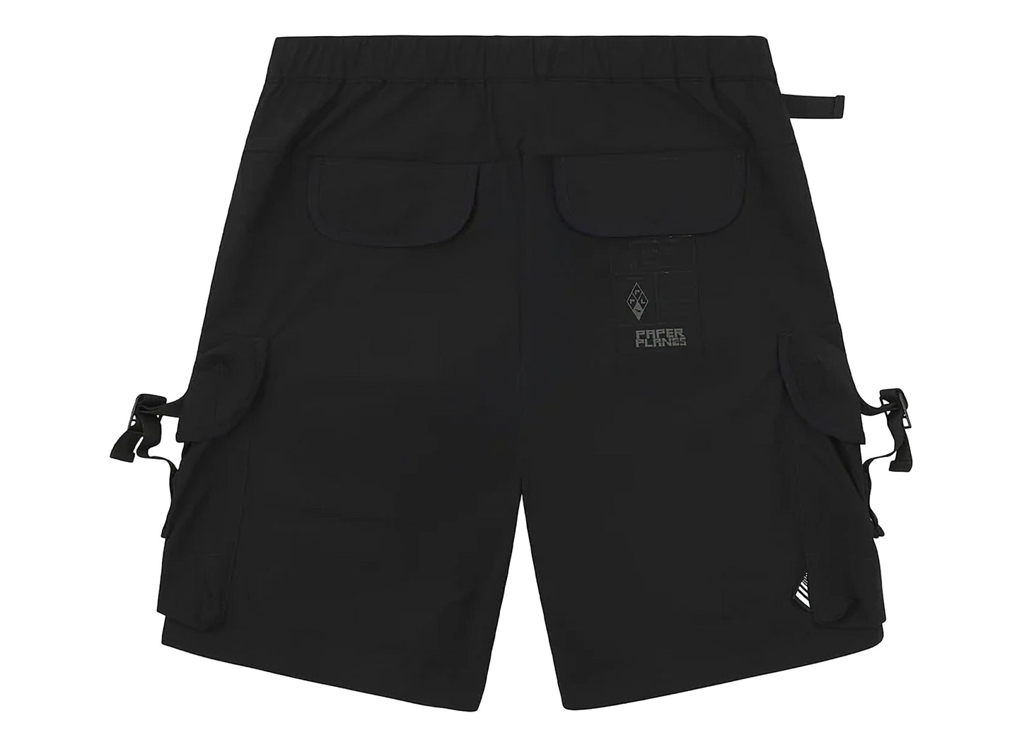Paper Planes Alice Pack Ripstop Cargo Short in Black
