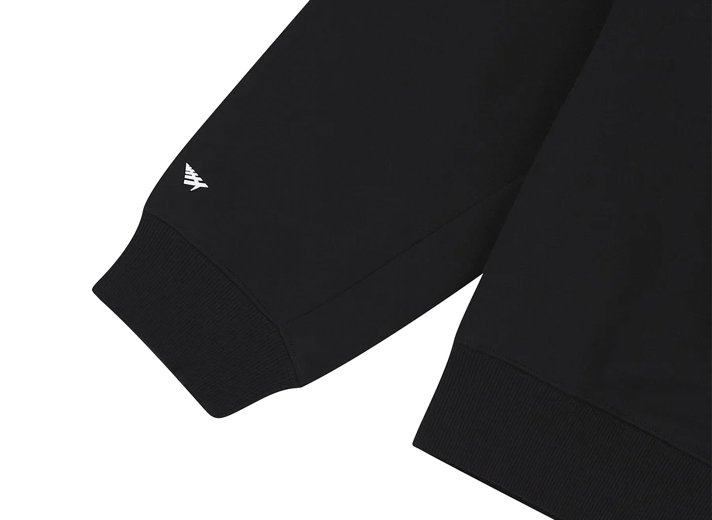 Sudadera universitaria Paper Planes con cuello redondo en negro