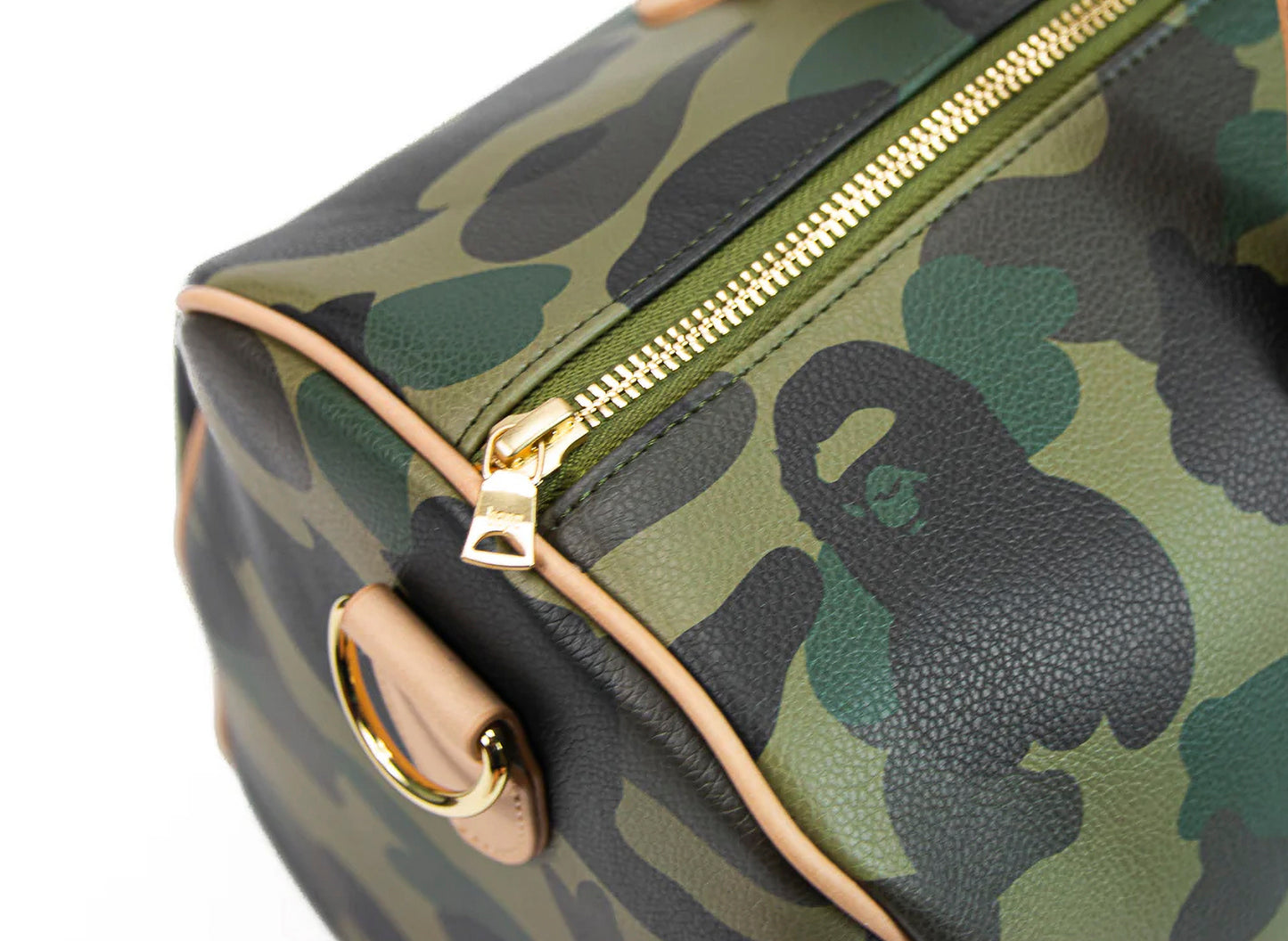 A Bathing Ape 1st Camo Boston Bag in Green — view 2
