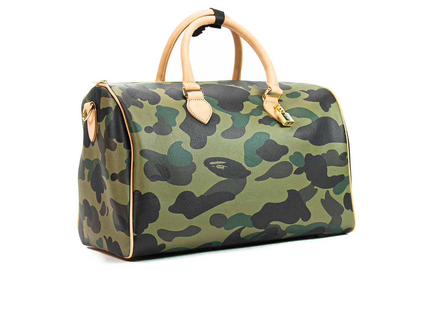 A Bathing Ape 1st Camo Boston Bag in Green