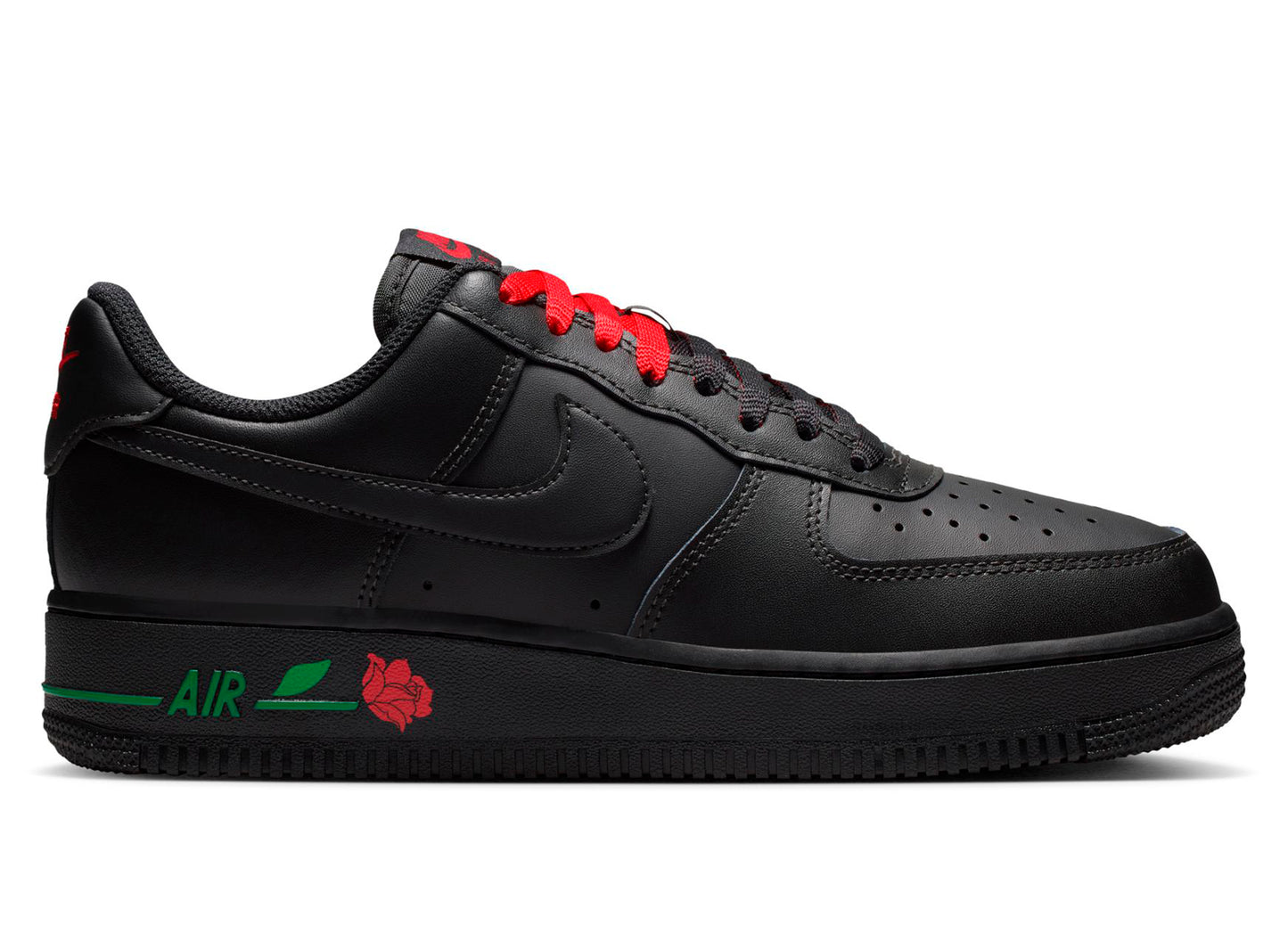 Nike Air Force 1 '07 SE para mujer en Negro / Rojo deportivo