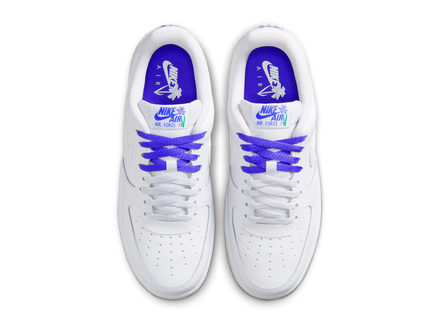 Women's Nike Air Force 1 '07 SE in White / Persian Violet — view 4