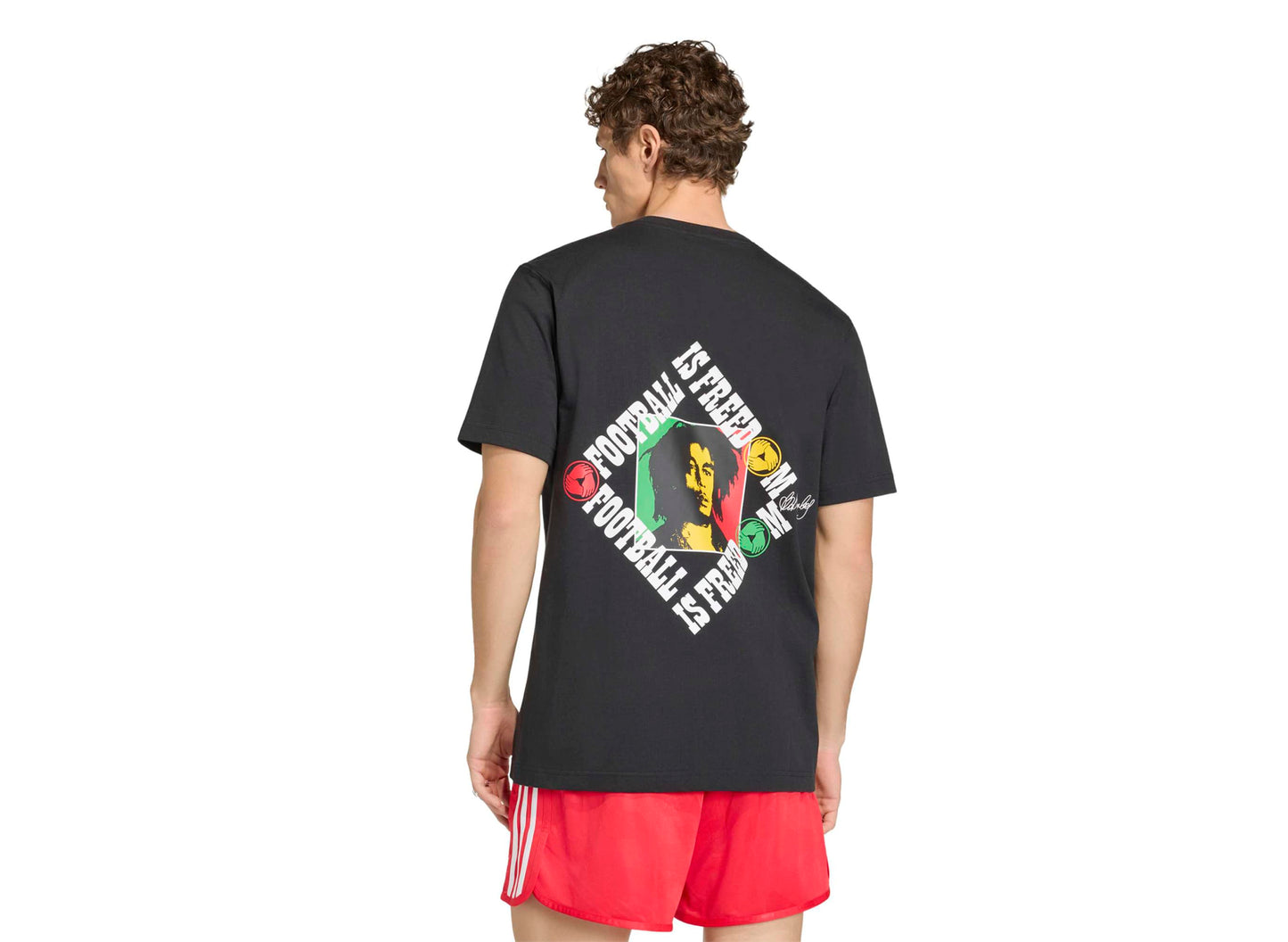 Adidas x Bob Marley OG T-Shirt in Schwarz