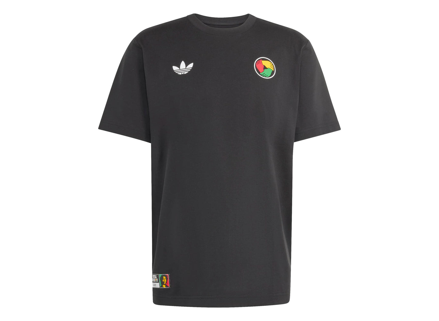 Adidas x Bob Marley OG T-Shirt in Schwarz