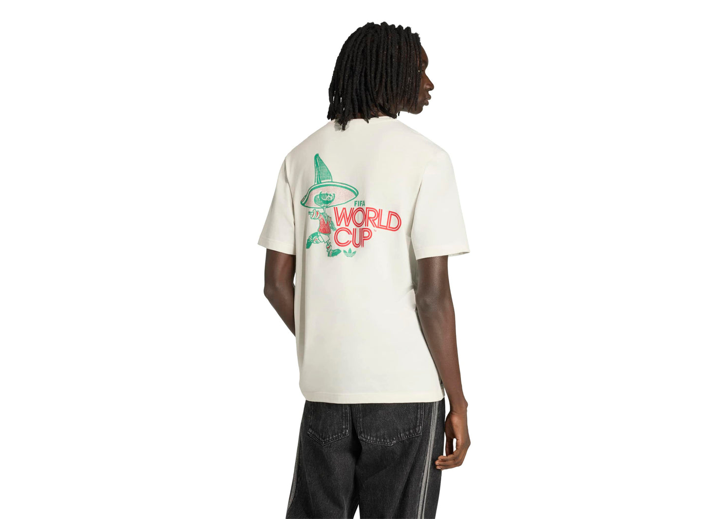 Camiseta Adidas Piqué Mascota Copa Mundial FIFA 26 en Blanco Nube