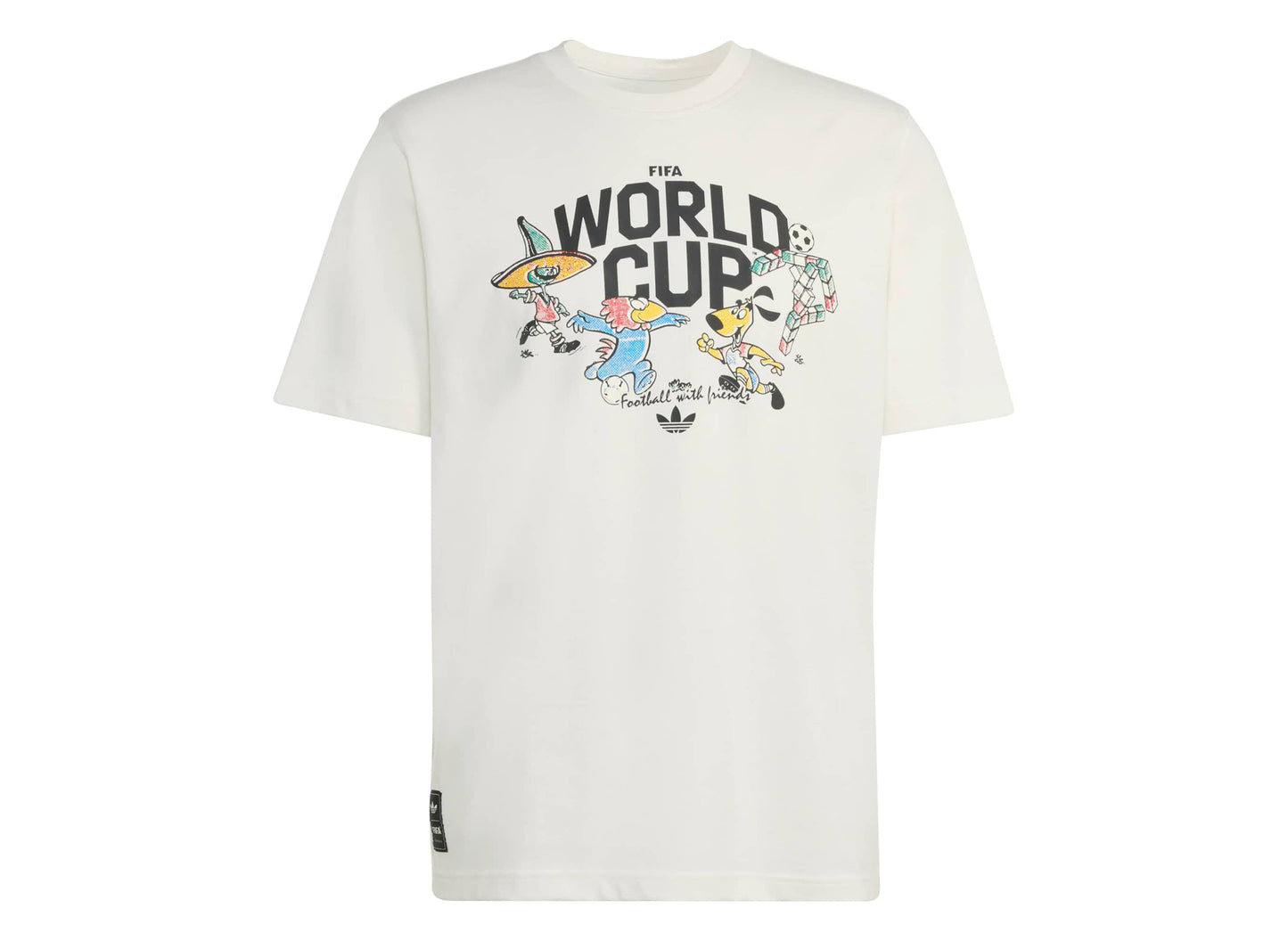 Adidas FIFA Fussball-Weltmeisterschaft 26 Maskottchen-T-Shirt ganz in Cloud White