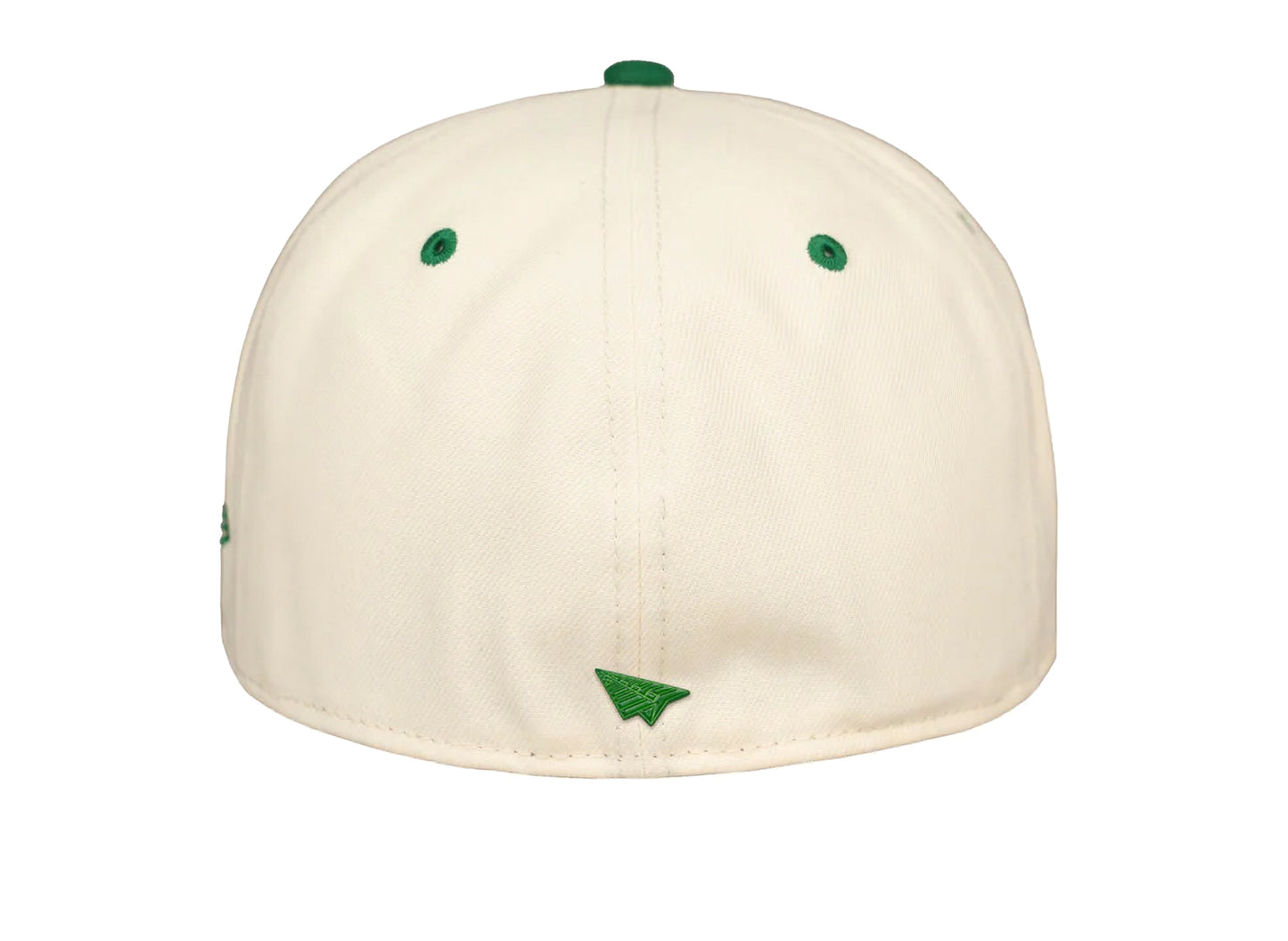 Paper Planes Original Chrome 59Fifty Fitted Crown Hat in Weiß / Kelly Grün