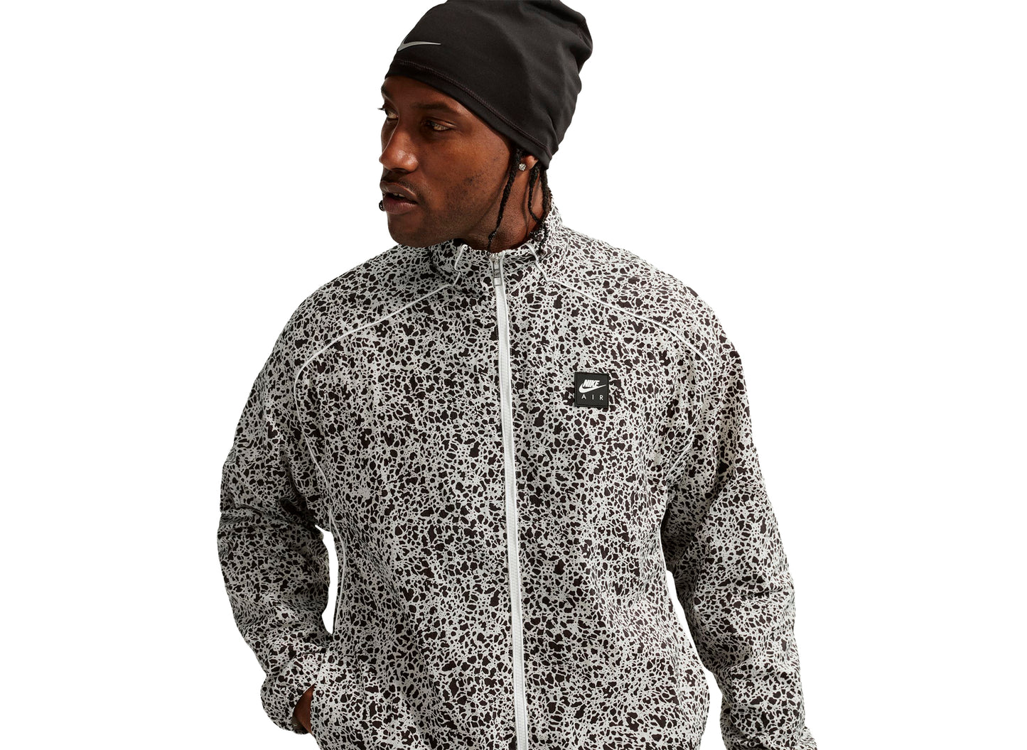 Nike Air Woven Jacke in Light Bone
