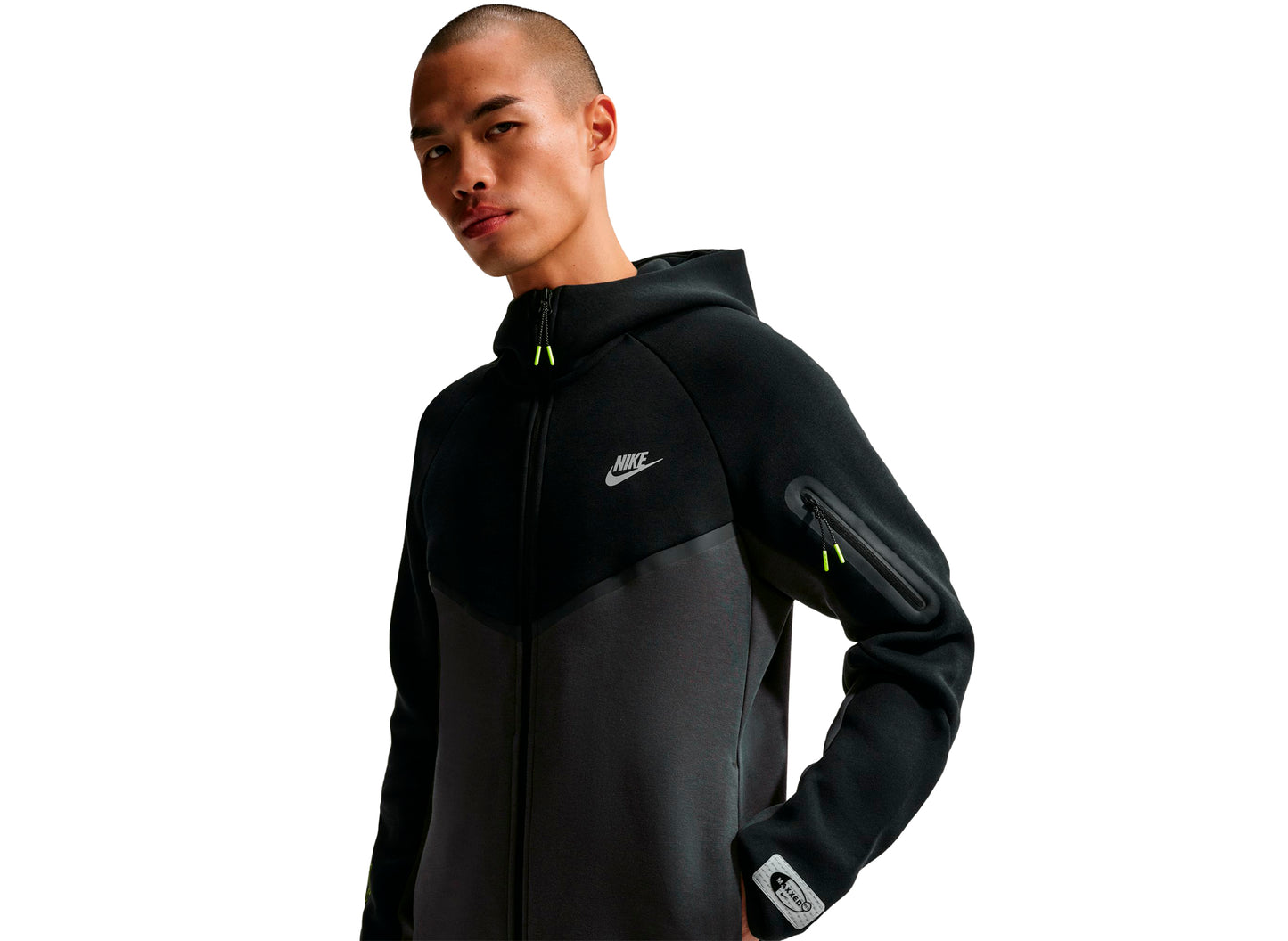 Nike Tech Fleece Full-Zip Windrunner Jacket in Black