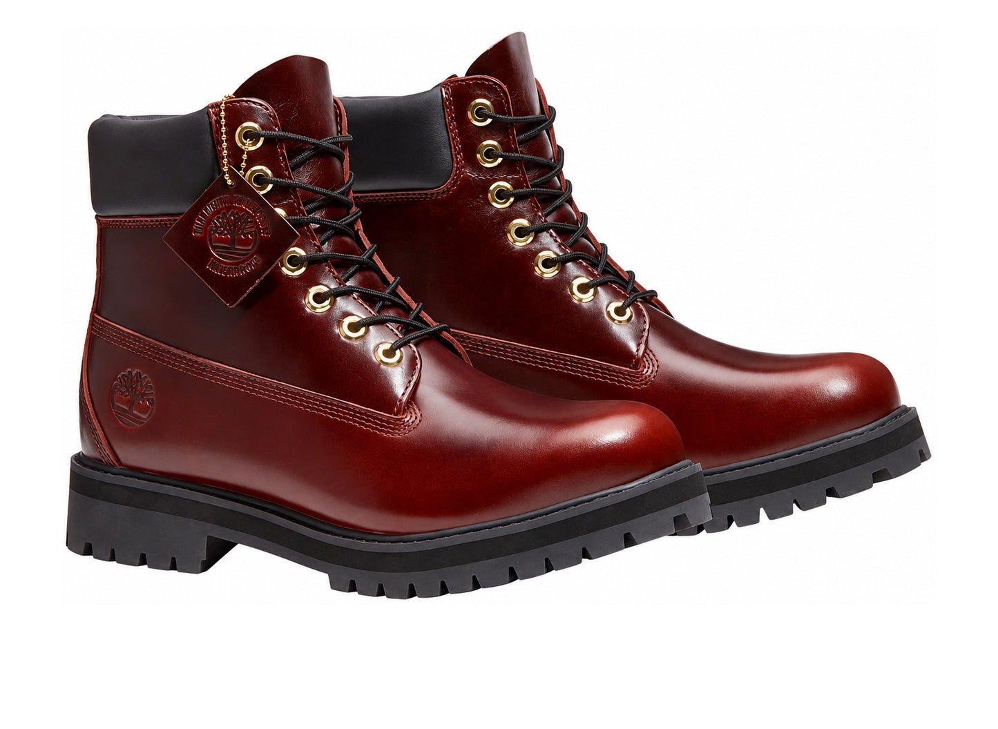 Timberland TB0A29U2EIW1 burgundy boot — front angle view