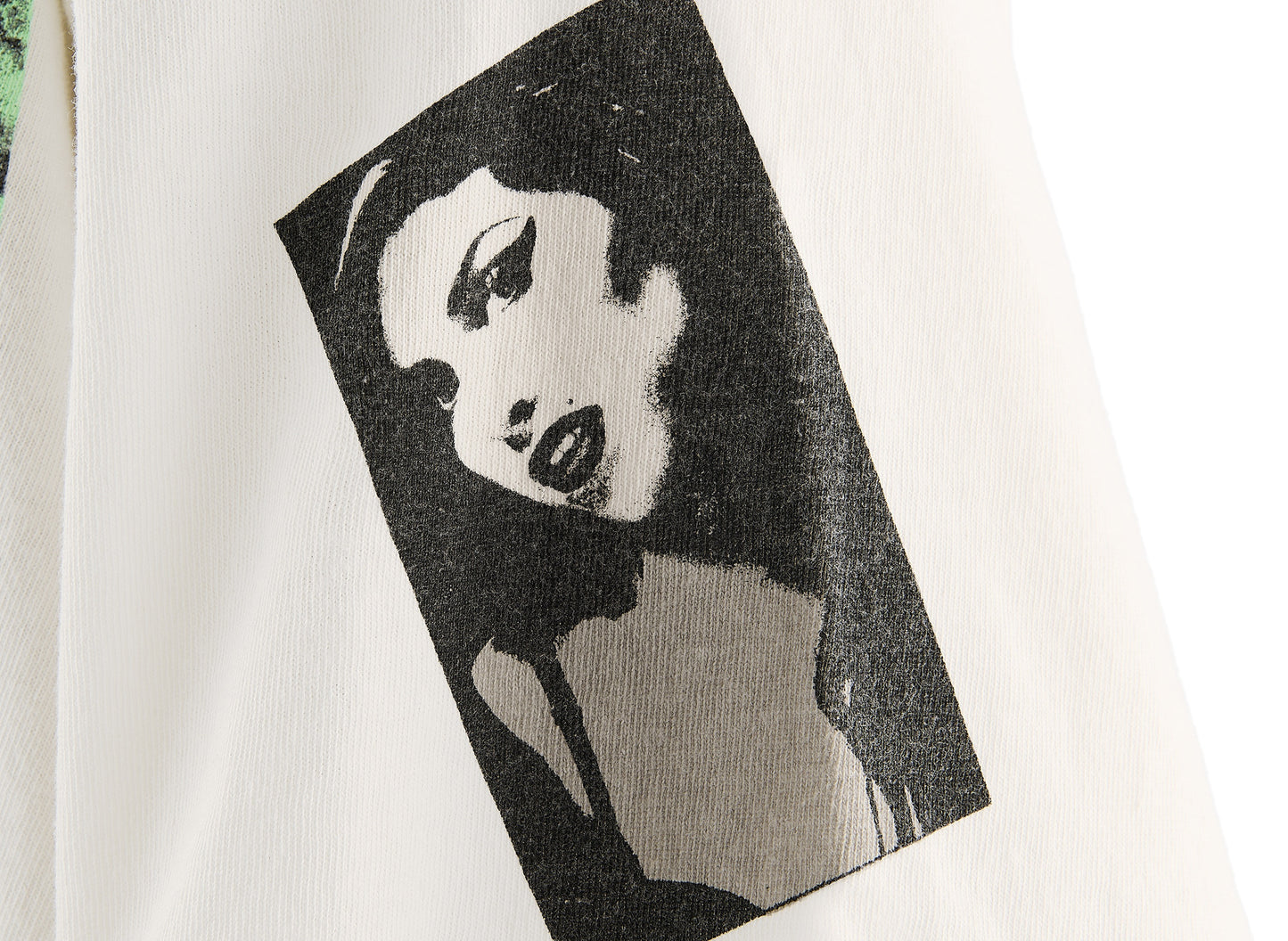 Saint Michael Back to Black SS T-Shirt in White, men's white t-shirt, view 3