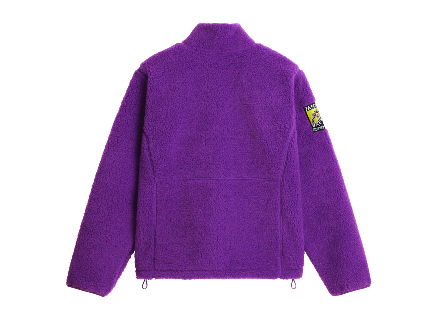 The North Face Extreme Pile 2 Full-Zip Jacket in Peak Purple, back view
