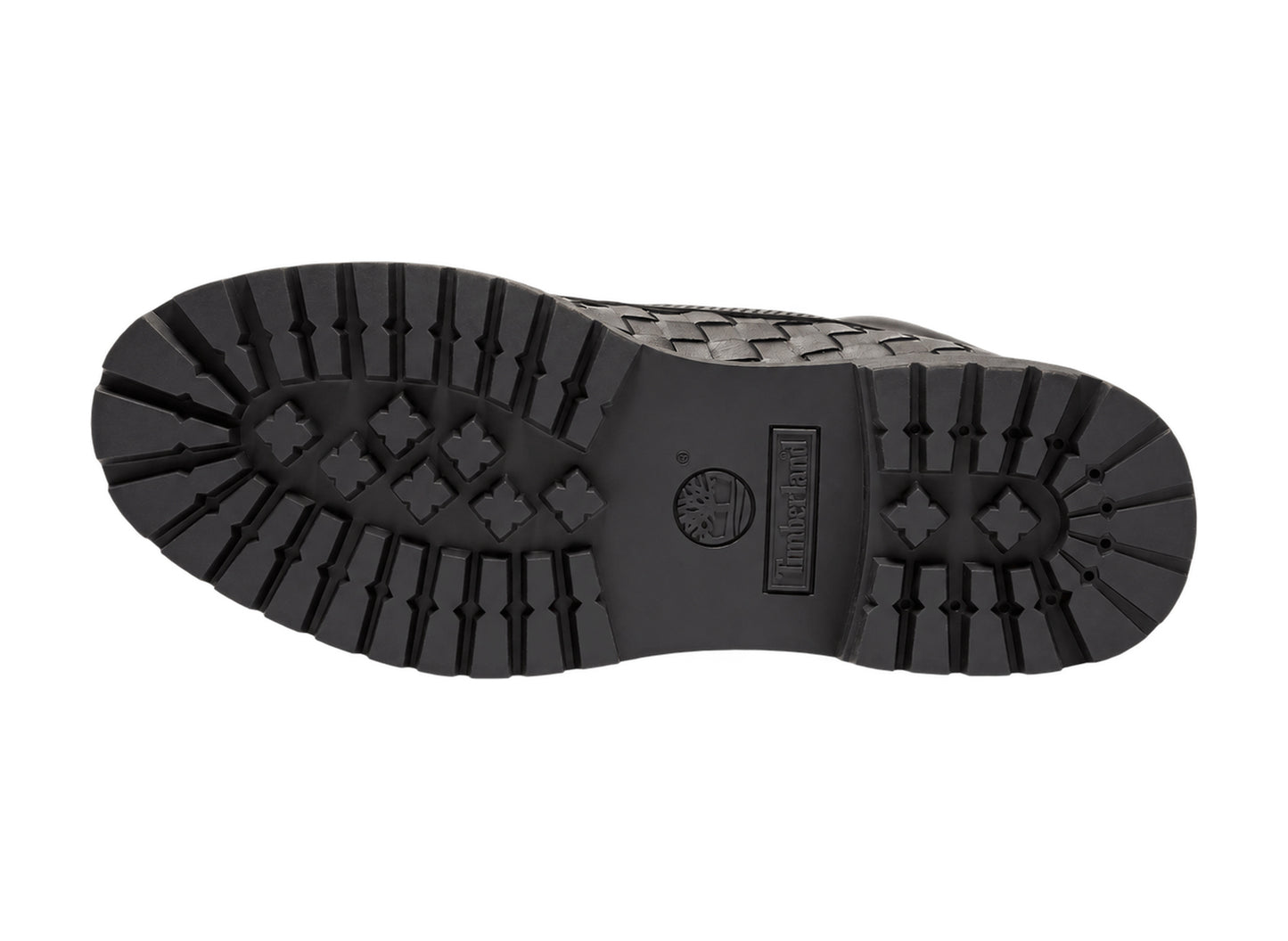 Timberland Premium 6-Inch Woven Boot in Black – outsole view
