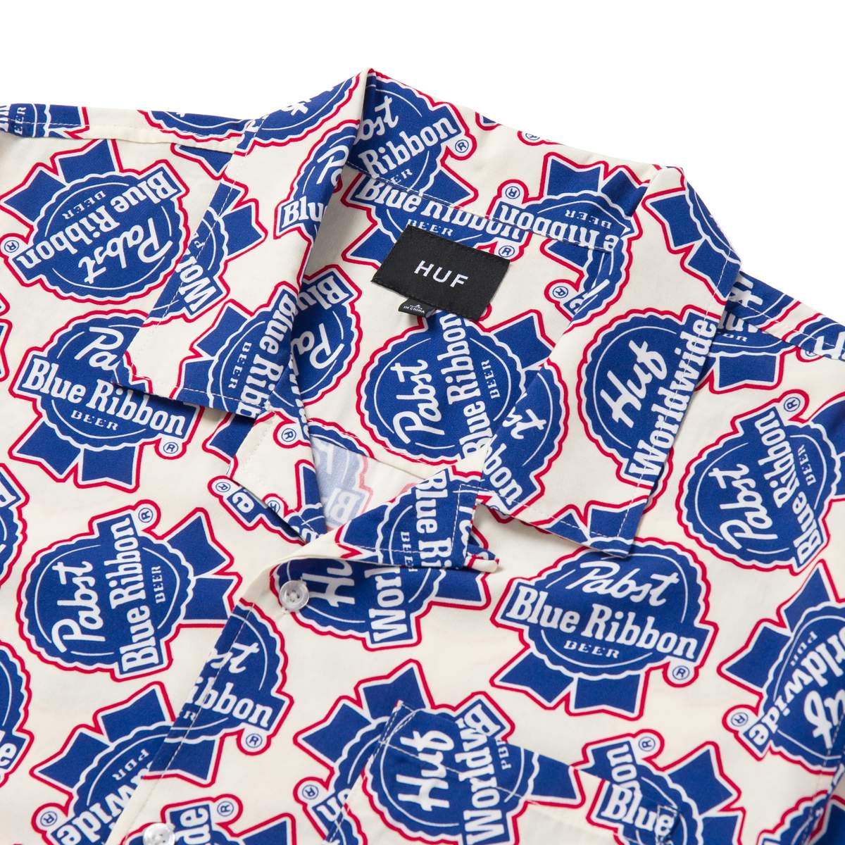 HUF x PBR Rayon Kurzarmhemd