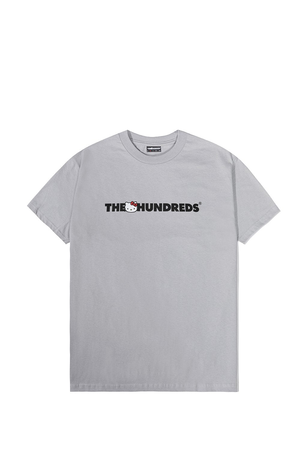 The Hundreds x Sanrio Kitty Bar Logo T-Shirt in Silber