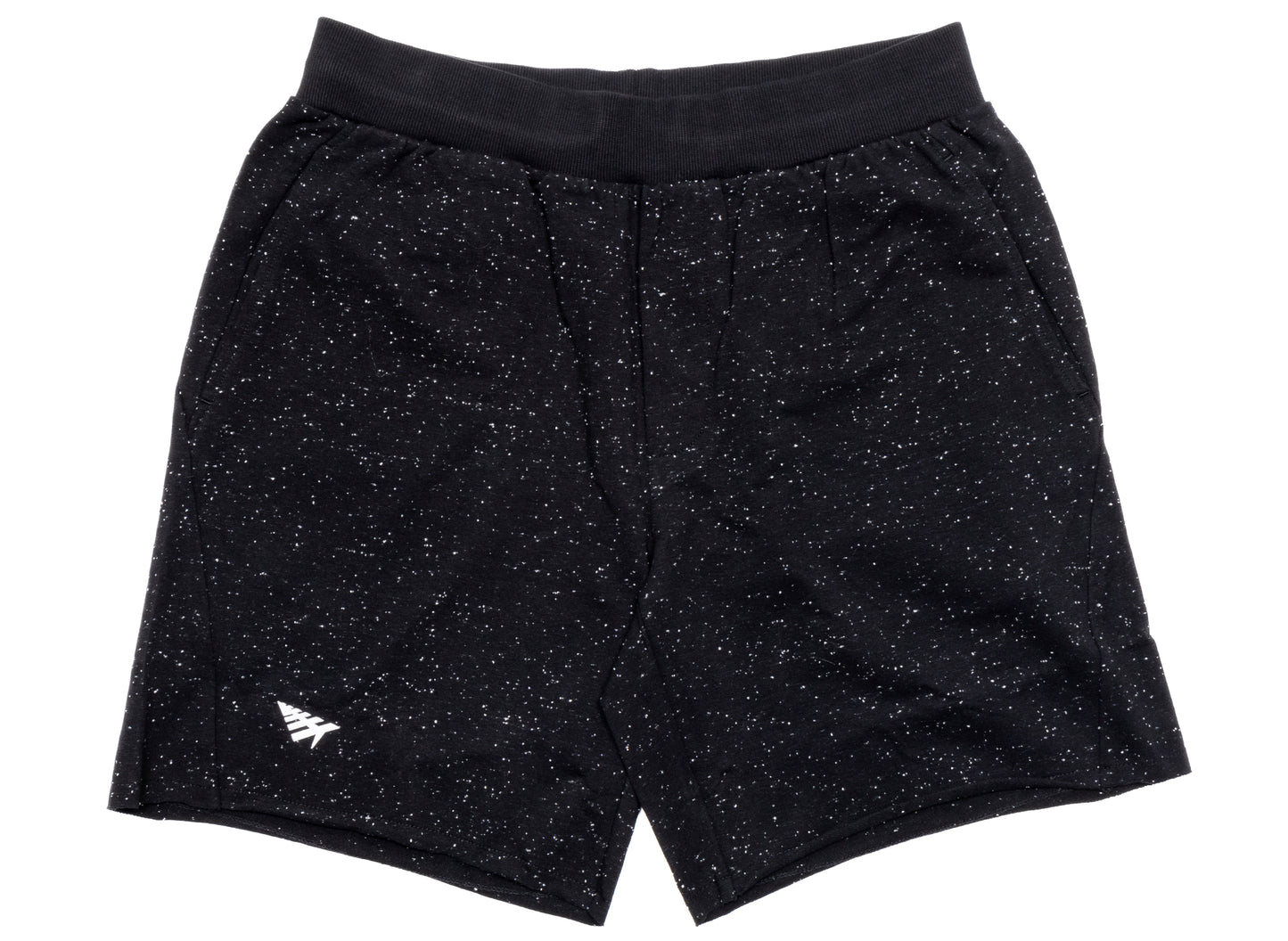 Paper Planes Gesprenkelte Shorts in Schwarz