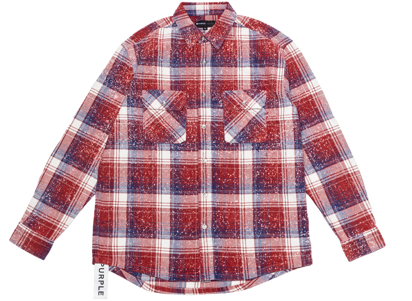Camisa de manga larga a cuadros Purple Brand