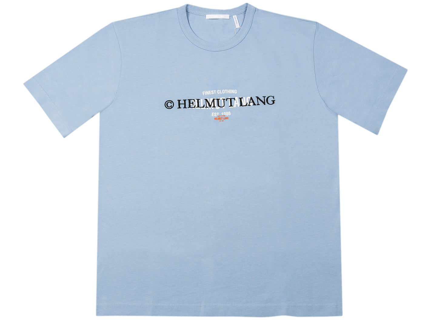 Helmut Lang Layered Logo Kurzarm-T-Shirt