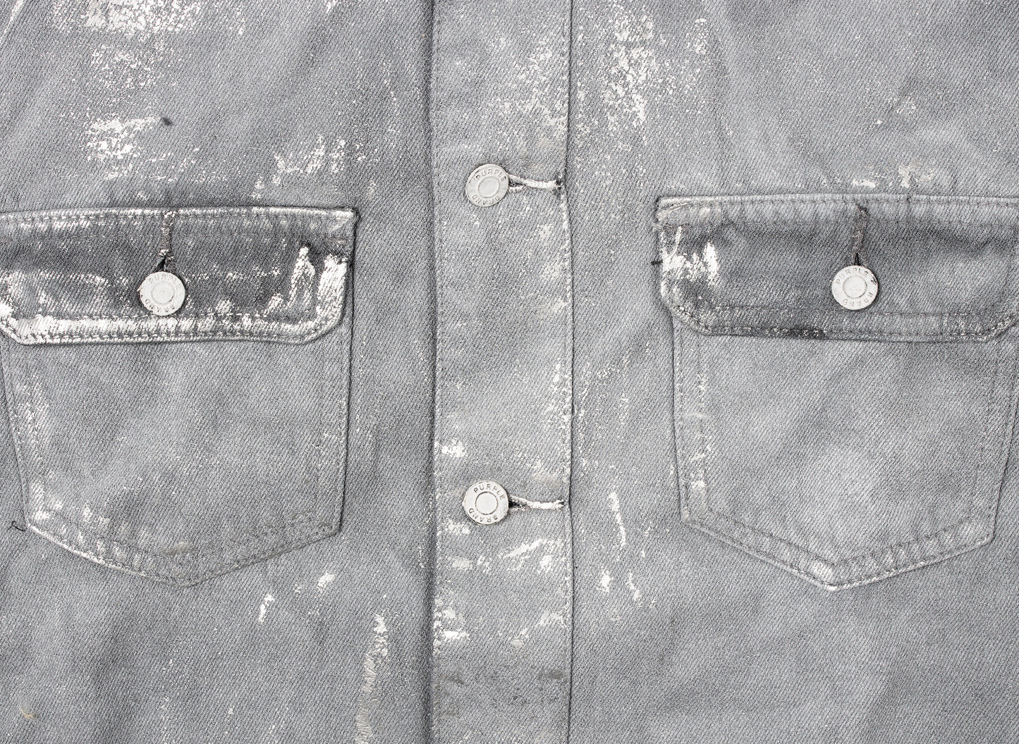 Chaqueta vaquera negra Overspray de Purple Brand
