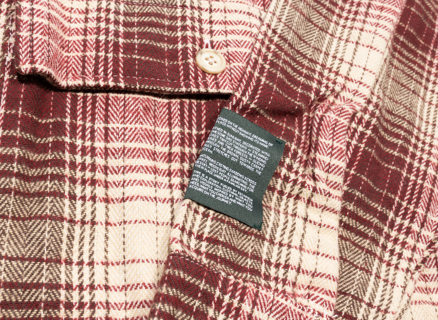 Camisa de franela Reese Cooper Cargo Pocket en rojo