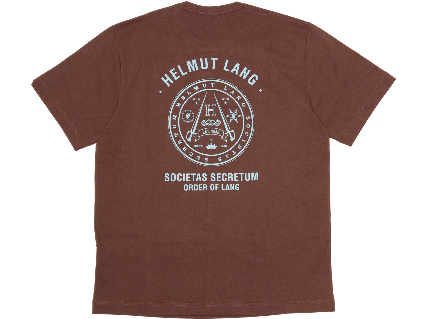 Helmut Lang Societas T-Shirt in Braun